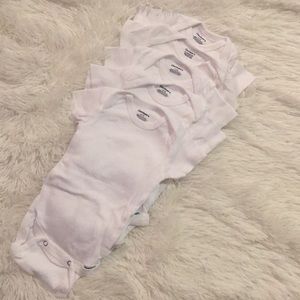 White onsies 0-3 months sold together
